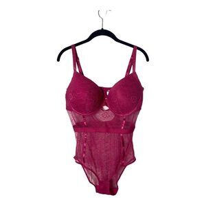 Pink Lace Sexy Lingerie SZ 2X